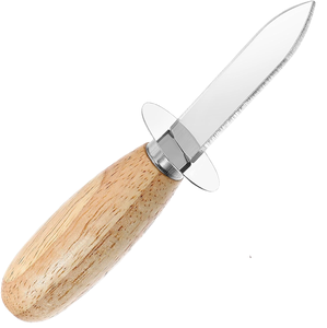 Stainless Steel Open oyster <b>Knife</b> With Wood Handle for Seafood <b>Tools</b> - Product Image 1