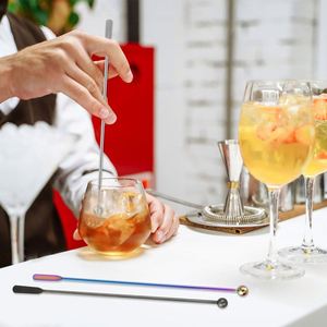 Agitador de Cócteles de Acero Inoxidable, Reutilizable, para Bebidas y Miel, con una Pequeña Paleta Rectangular, para Uso en Casa, Bar o Restaurante - Product Image 3