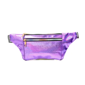 <span class=keywords><strong>Riñonera</strong></span> holográfica con purpurina a la moda, <span class=keywords><strong>riñonera</strong></span> informal brillante para festivales de viaje, Unisex, duradera, impermeable, antirrobo - Product Image 1