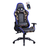 Chaise de Gamer RGB avec éclairage LED, chaise de jeu personnalisée pour ordinateur