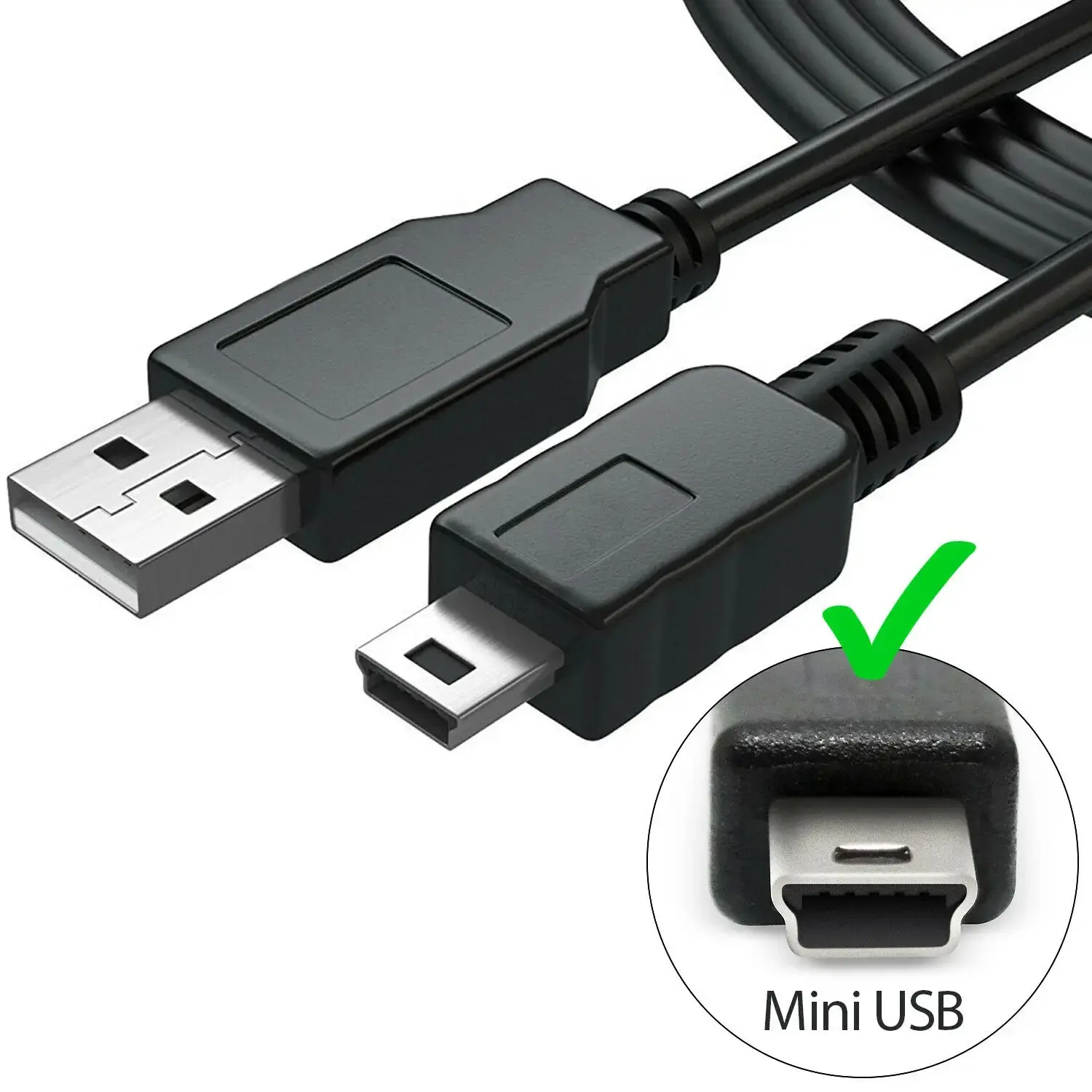 Mini cabo USB 2.0 V3 5 Pinos Mini USB para USB Cabo de carregador rápido de dados para MP3 MP4 player Carro DVR GPS Câmera Digital HDD