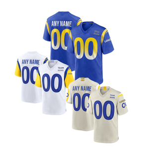 Nuevas Camisetas de Fútbol Americano Personalizadas al por Mayor 2026, Camisetas Deportivas Estilo Los Ángeles con Bordado del Nombre del Equipo, Fabricación Rápida para Tu Marca - Product Image 1