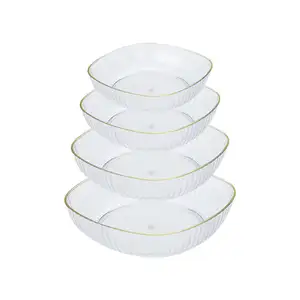 6in Lightweight Spit Bone Plate Light Luxury Tableware Dried Fruit Dish Cake Fruit Dish With Stand