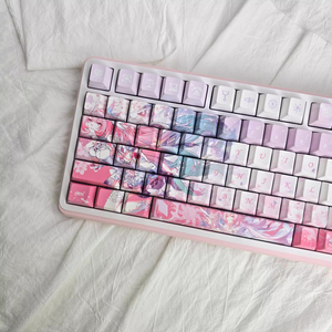120 <span class=keywords><strong>Teclas</strong></span> Honkai: Star Rail Cyrene, <span class=keywords><strong>Teclas</strong></span> de Juego de Anime, <span class=keywords><strong>Teclas</strong></span> de Teclado Mecánico con Sublimación de Tinte Cherry PBT, Regalo para Jugadores - Product Image 4