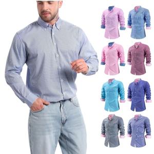 <span class=keywords><strong>Camisa</strong></span> <span class=keywords><strong>de</strong></span> Manga Larga con Estampado Digital C360, Cuello Solapa, Elástica en Cuatro Direcciones, Resistente a las Arrugas, Alta Fidelidad del Color, <span class=keywords><strong>Camisa</strong></span> Casual <span class=keywords><strong>de</strong></span> Otoño para <span class=keywords><strong>Hombre</strong></span> - Product Image 1