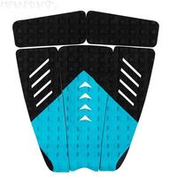 Accessoires SUP EVA Deck Grip Pads 3M Adhésif Surfboard Traction Pad 3 Piece Stomp Surfboard Skimboard Pads avec Kick Tail