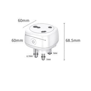 Enchufe Inteligente BSD52 Tuya WiFi 16A Estándar Sudáfrica, Control Remoto por Aplicación, Compatible con Alexa y <span class=keywords><strong>Google</strong></span>, con Monitoreo de Energía - Product Image 5