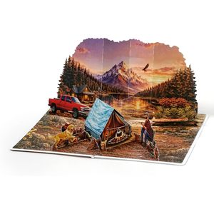 Carte de vœux 3D pop-up sur le thème du voyage « L'aventure vous attend », impression numérique 4 couleurs, papier avec vernis mat, Vietnam, Fête des Pères - Product Image 6