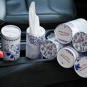 2024 Phong Cách Mới 2ply Mềm Xe Mô Hộp Ống Tùy Chỉnh Thiết Kế Mô Giấy Xi Lanh Mô Hộp Cho Xe - Product Image 1