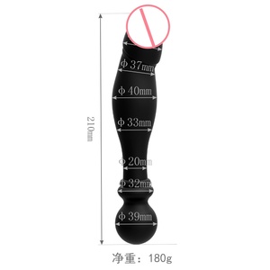 Produits pour adultes, jouet anal en silicone pour hommes gays, petit masturbateur anal, insert perlé, plug anal, pénétration anale - Product Image 3