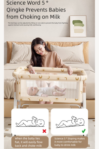 Thiết Kế Hiện Đại Đa Chức Năng Bé Cái Nôi Sang Trọng Sơ Sinh Giường Xách Tay Nữ Hoàng Giường Gỗ Hạt Cho Phòng Ngủ Ngoài Trời Bệnh Viện Khách Sạn - Product Image 4