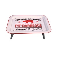 Table en métal sur mesure avec pieds pliables pour la salle de jeux, les collations, les jeux de dessin et une utilisation légère et portable