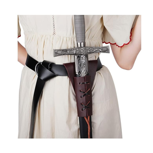 RTS Medieval Couro Espada Sapo Viking Adaga Samurai Katana Coldre Couro Sapo Halloween - Product Image 1
