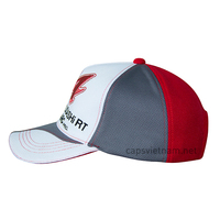 Vietnam Fabrikası ODM Özel Tasarım 5 Panelli Spor Şapka Sportif Terry Poplin Nefes Alabilen Su Geçirmez 3D Nakış Logolu Unisex