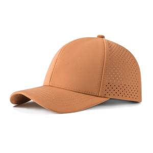 Gorra Snapback de secado rápido para hombre de verano, malla cortada con láser, protección UV, sombrero de ala curva - Product Image 6