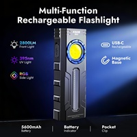 Lampe torche rechargeable WARSUN X608 ultra-lumineuse à longue portée avec aimant pour le camping et les réparations
