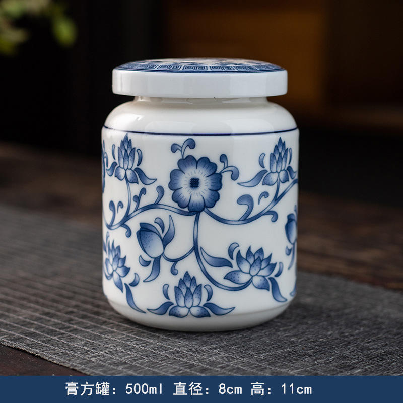 กระป๋องน้ำชาลายดอกซากุระ