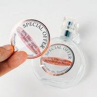 Bouteille cosmétique privée transparente adhésive personnalisée logo autocollant étiquette d'ingrédient cosmétique cosmétiques en marque blanche