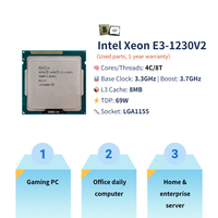 Kit Combo Carte Mère PANDL ITX H61 Placa Mainboard LGA1155 Cpu avec Intel Xeon E3 1230 V2 2x Emplacements DDR3 Carte Mère H61