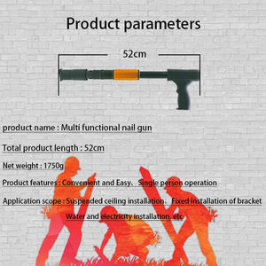 อุปกรณ์เพดานแบบแขวนพร้อมรางสายไฟโลหะ อากาศขับเคลื่อนน้ํา ติดตั้งไฟฟ้า ตัวยึดเล็บ ปืน แผ่นเหล็ก - Product Image 5