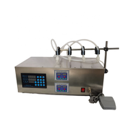 Ventes directes d'usine 4 têtes machine de remplissage 3.5L quantitatif liquide machine de remplissage jus machine de remplissage pour les petites entreprises