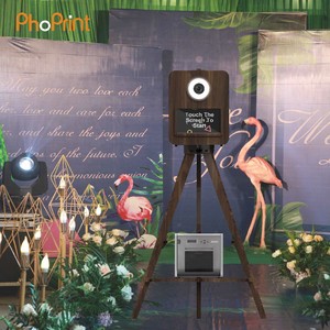 Robot Selfie <span class=keywords><strong>Purikura</strong></span> Machine Party Vintage de madera Dslr Photo Booth - Product Image 6