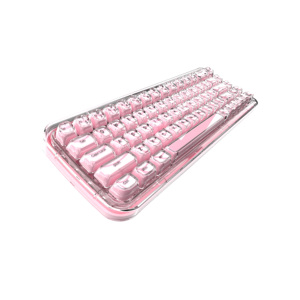 مصنع SQT Tri Mode مخصص للكمبيوتر RGB Backlight جيلي الكريستال Keycaps لوحة مفاتيح لاسلكية - Product Image 2