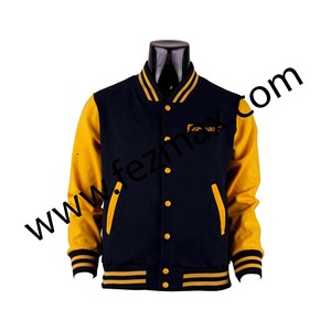 Fezmax porte la veste d'hiver Letterman Best-seller avec un tricot de haute qualité, imperméable et respirant - Product Image 5