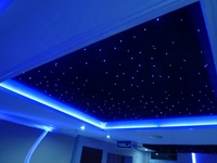 Panneaux de plafond acoustiques en fibre optique PMMA pour cinéma maison, IP66, télécommande, LED efficace pour des soirées cinéma immersives