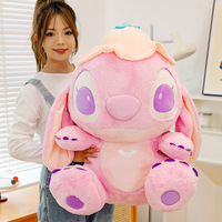 Peluche chien Stitch mignon de 30 cm pour couple, figurine Lotte Leaf Stitch, rembourrage en coton PP, idéal pour un cadeau d'anniversaire ou de Saint-Valentin