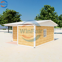 Villa préfabriquée modulaire démontable WinFair avec toit triangulaire, luxe, Cebu Philippines, pour clinique mobile / centre de santé