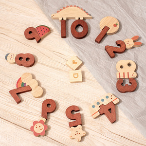 Set di Giocattoli Educativi Montessori per la Prima Infanzia, Puzzle di Animali e Forme, Blocchi di Costruzione in Legno per <span class=keywords><strong>Alfabeto</strong></span> e Numeri - Product Image 6