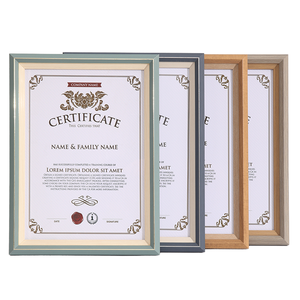 Mới đến A3/A4 nhựa giấy chứng nhận khung ảnh Áp phích hình ảnh nhiều màu đơn giản Treo Tường Khung bàn - Product Image 6