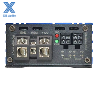 Amplificateur audio de voiture super mini 100W*4CH, sorties MOSFET haute vitesse, largeur 66mm, classe D, ponté, 4 ohms avec égaliseurs de crossover