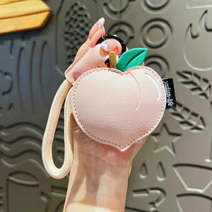 Handmade Creative PU Leather Key Chains <b>Cute</b> Fruit Cherry & Lemon <b>Keyring</b> Lovely Girls' Car Keychain Gift - Product Image 5