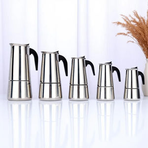 Classique En Acier Inoxydable 600ml Bar <span class=keywords><strong>Percolateur</strong></span> Bureau Famille Machine À Café Cappuccino Octogonal Moka Latte Pot Espresso Maker - Product Image 4
