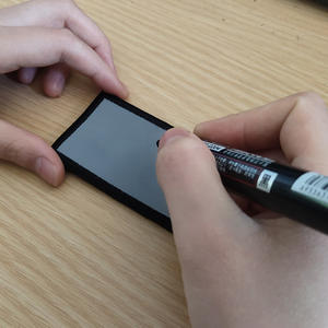 Badge réfléchissant pour tableau <span class=keywords><strong>blanc</strong></span>, vierge, inscription possible, patch tactique pour casque, <span class=keywords><strong>autocollant</strong></span> accrocheur avec dos en crochet - Product Image 2