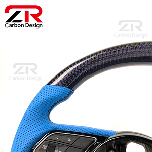 Volante Deportivo Personalizado de Fibra de Carbono para <span class=keywords><strong>Audi</strong></span> B8 S3 S4 S5 RS3 RS4 B9 A6 A7 S6, Actualización del <span class=keywords><strong>Interior</strong></span> del Coche Antiguo al Nuevo - Product Image 5