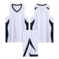 Conjunto de Uniforme de Baloncesto Personalizado sin Mangas, de una Sola Capa, 100% Poliéster, de Secado Rápido y Transpirable, para Niños y Hombres, Uniforme de Equipo en Blanco al por Mayor
