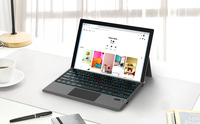 Étui de clavier sans fil Bt avec pavé tactile 7 couleurs clavier magnétique rétroéclairé pour Microsoft Surface Pro 3/4/5/6/7