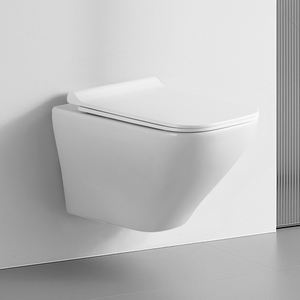 <span class=keywords><strong>Inodoro</strong></span> Flotante Moderno de Pared con Tanque Oculto, Asiento Compacto que Ahorra Espacio, Diseño sin Borde Fácil de Limpiar - Product Image 1