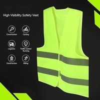 Gilet de sécurité réfléchissant avec logo personnalisé pour cadeaux promotionnels d'entreprise, gilet jaune haute visibilité avec certification ANSI