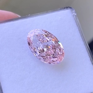 Diamant CVD de couleur fantaisie rose intense, certifié IGI, taille ovale, 9,01 carats, VS1, diamant de laboratoire de couleur fantaisie, vente chaude - Product Image 1