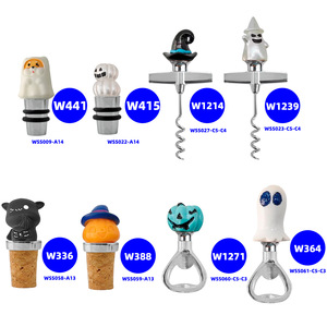 Halloween Bottle Stopper With Pumpkin Design Corkscrew Stainless Steel Wine Opener Portable Red Wine Closure - Product Image 5