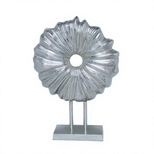 Escultura de Flores Hecha a Mano, Objeto Decorativo, Artículos para Eventos, Metal, Aluminio, Decoración del Hogar, Figura de Flor, Decoración Interior Moderna - Product Image 1