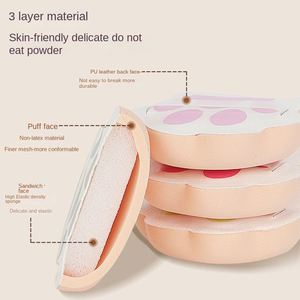 Esponja de Maquillaje de Doble Uso, Súper Suave, Tipo Garra de Gato, con Textura de Algodón de Azúcar, para Base Líquida, Uso en Seco y Húmedo - Product Image 2