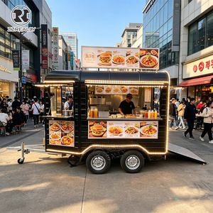 马车式食品车移动式不锈钢全装咖啡售卖拖车，配有全套厨房 - Product Image 2