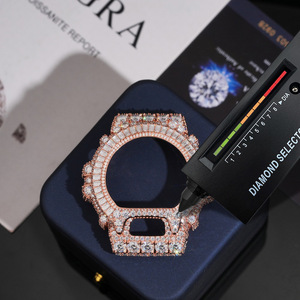 นาฬิกา <span class=keywords><strong>DW</strong></span>-6900 รุ่น Emerald Cut Ice Out <span class=keywords><strong>g</strong></span> <span class=keywords><strong>Shock</strong></span> ขอบหน้าปัดประดับเพชรโมอิสซาไนต์ เงินแท้ 925 ชุบโรเดียมและโรสโกลด์ นาฬิกา <span class=keywords><strong>g</strong></span> <span class=keywords><strong>Shock</strong></span> สำหรับผู้ชาย - Product Image 2
