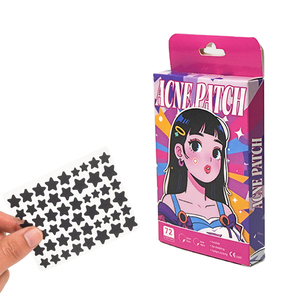黑色星形痘痘贴 CE 认证 快速愈合水胶体贴片 OEM 品牌可定制 供全球零售商使用 - Product Image 1