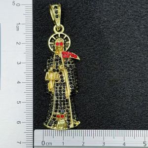 Groothandel Sieraden Mode Klassieke Dikke Zeis Balans Zirkoon Reaper Serie Hanger Gothic Cultuur Reborn La Parca Grim Reaper - Product Image 6